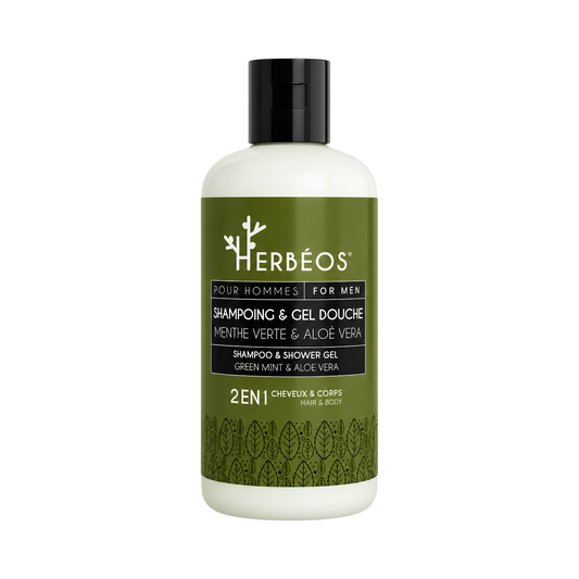 HERBÉOS – Aloe Vera 2 in 1 Shower Gel Shampoo for men 250ML