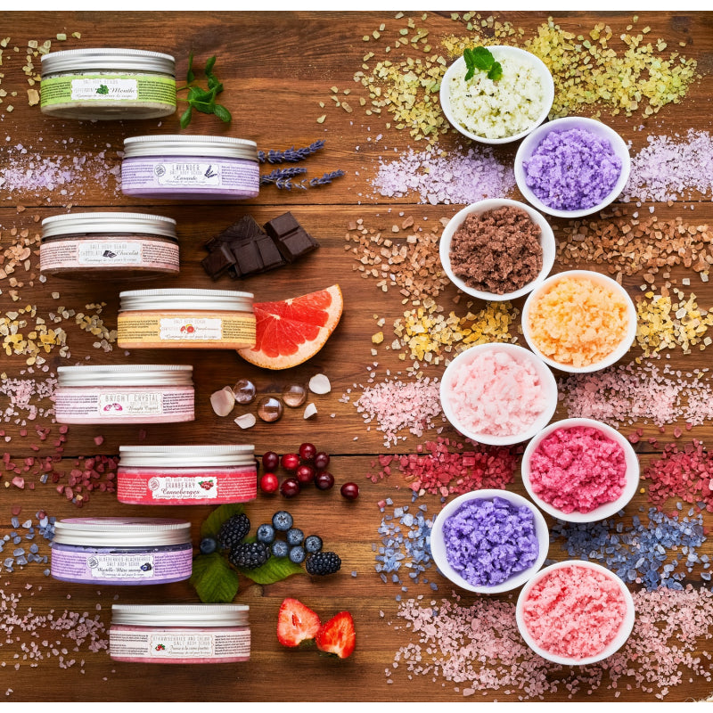 Saules Blueberries-Blackberries Salt Body Scrub - 300g