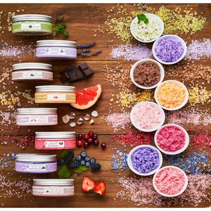 Saules Blueberries-Blackberries Salt Body Scrub - 300g