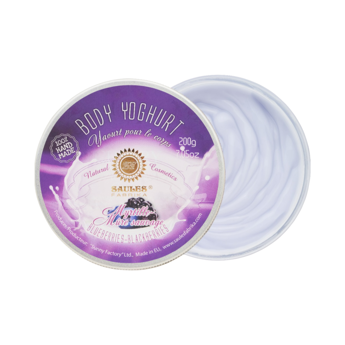 Saules Blueberries-Blackberries Body Yogurt – 200 g