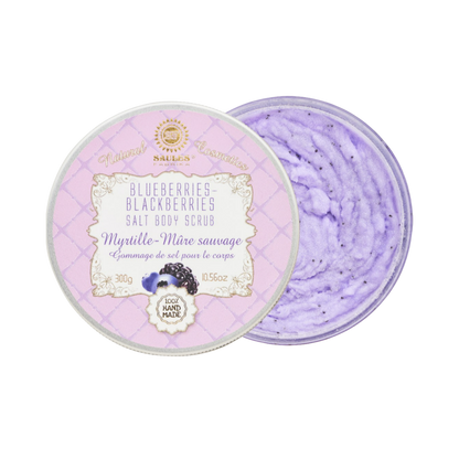 Saules Blueberries-Blackberries Salt Body Scrub - 300g