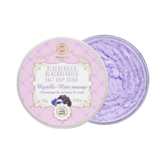 Saules Blueberries-Blackberries Salt Body Scrub - 300g