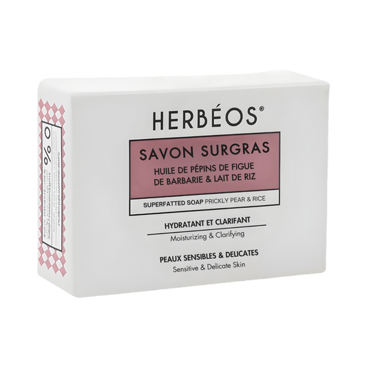 HERBÉOS - Superfatted Moisturizing Cleansing Soap for Sensitive Skin 100gr