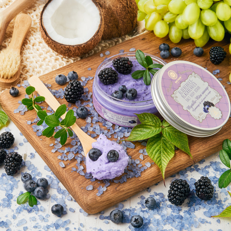 Saules Blueberries-Blackberries Salt Body Scrub - 300g
