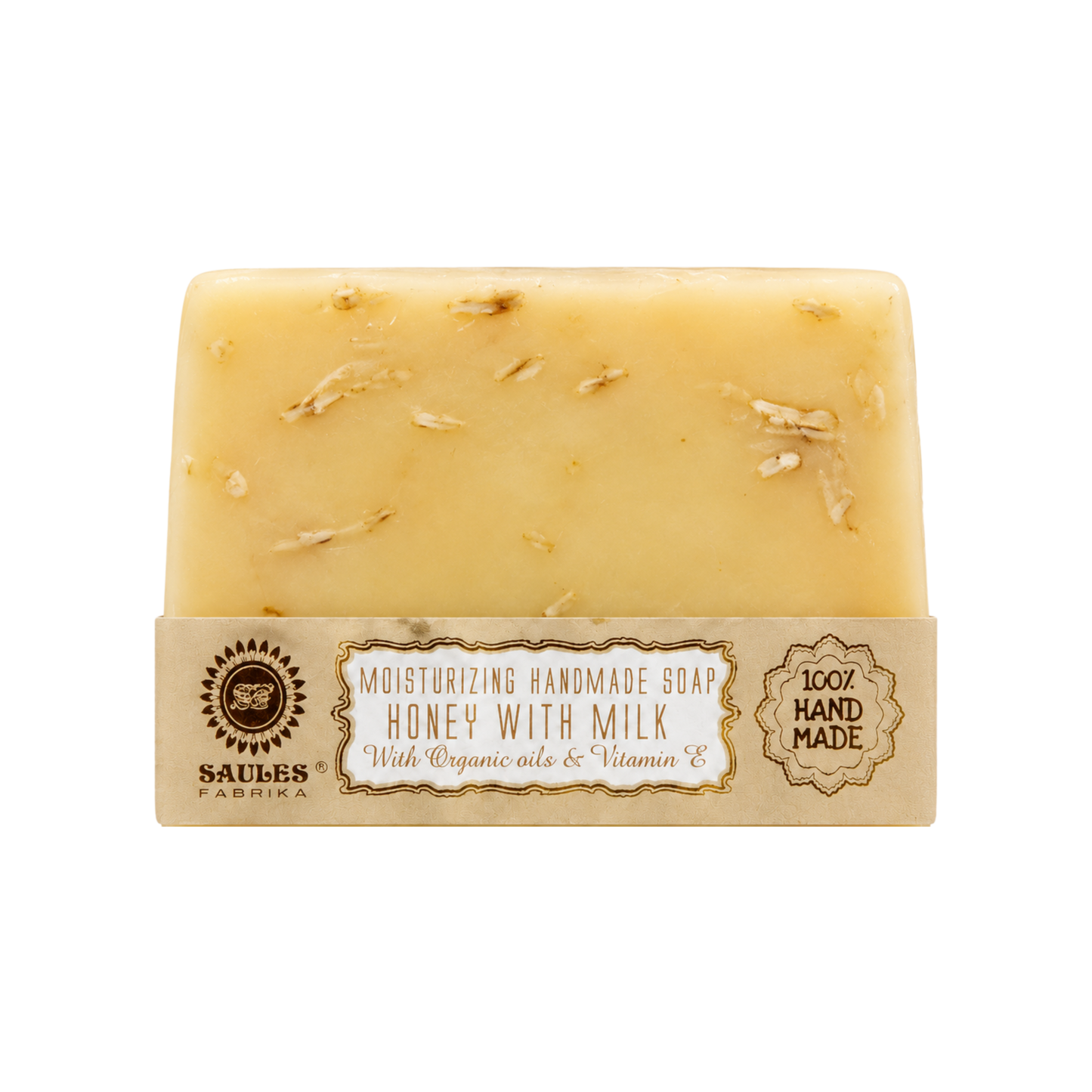 Saules - Bar soap Honey and Milk 80g