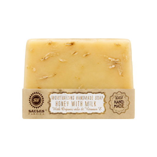 Saules - Bar soap Honey and Milk 80g