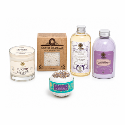 Saules Relaxing Lavender Bath Set