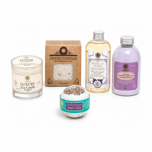 Saules Relaxing Lavender Bath Set